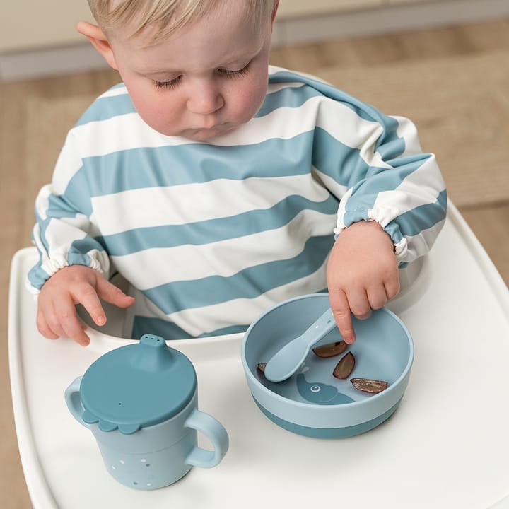 Happy Dots foodie cutlery set 3 pieces, Blue Done by deer