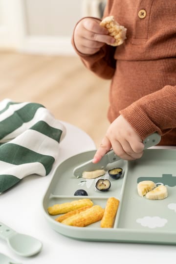 Happy Dots foodie cutlery set 3 pieces - Green - Done by deer