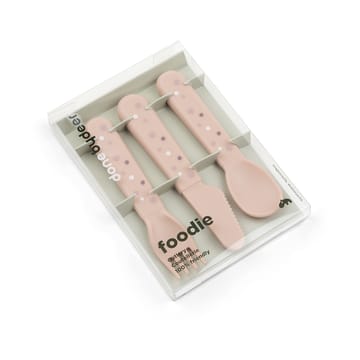 Happy Dots foodie cutlery set 3 pieces - Powder - Done by deer