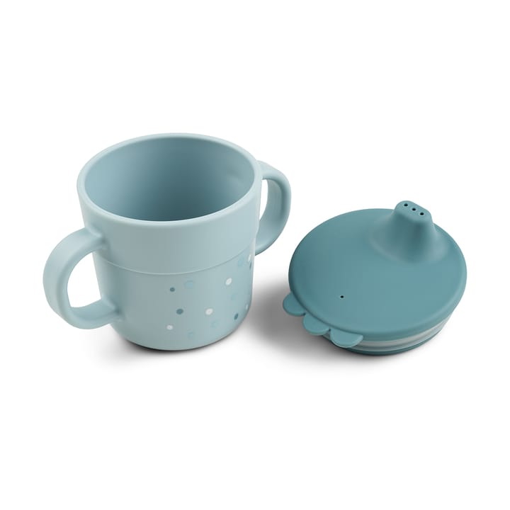 Happy Dots foodie sippy cup 21.5 cl, Blue Done by deer