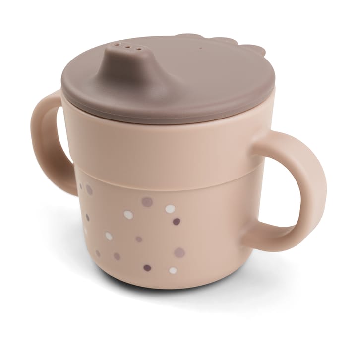 Happy Dots foodie sippy cup 21.5 cl - Powder - Done by deer