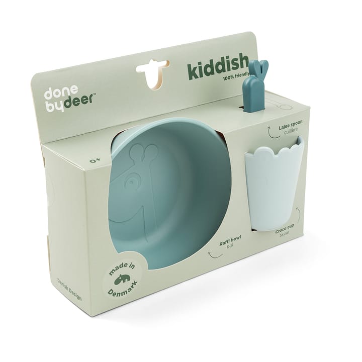 Kiddish first meal dinnerware set 3 parts, Blue Done by deer