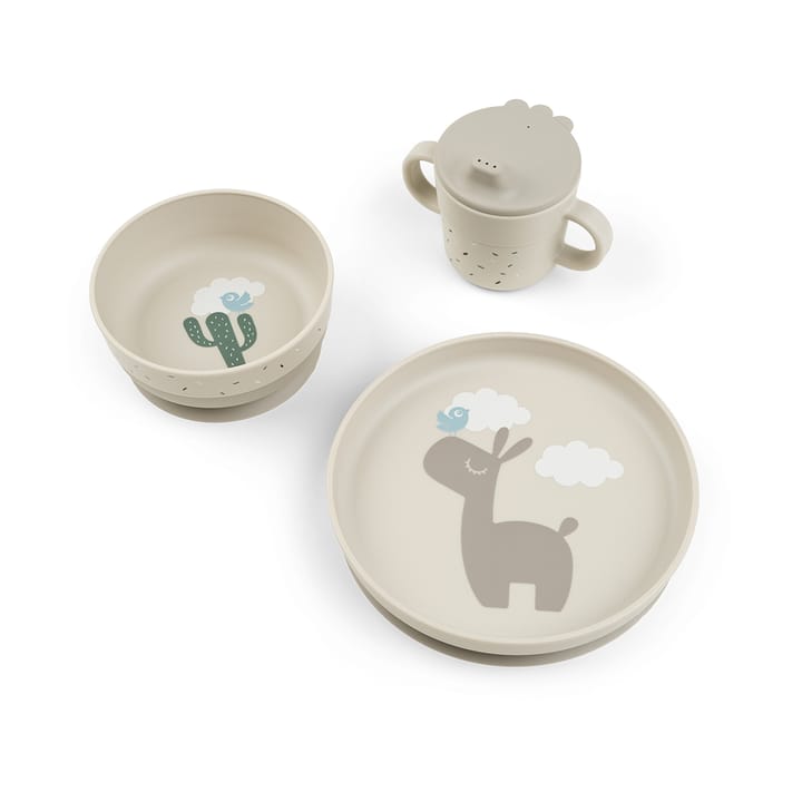 Lalee Foodie Children's Dish Set 3 Pieces, Sand Done by deer