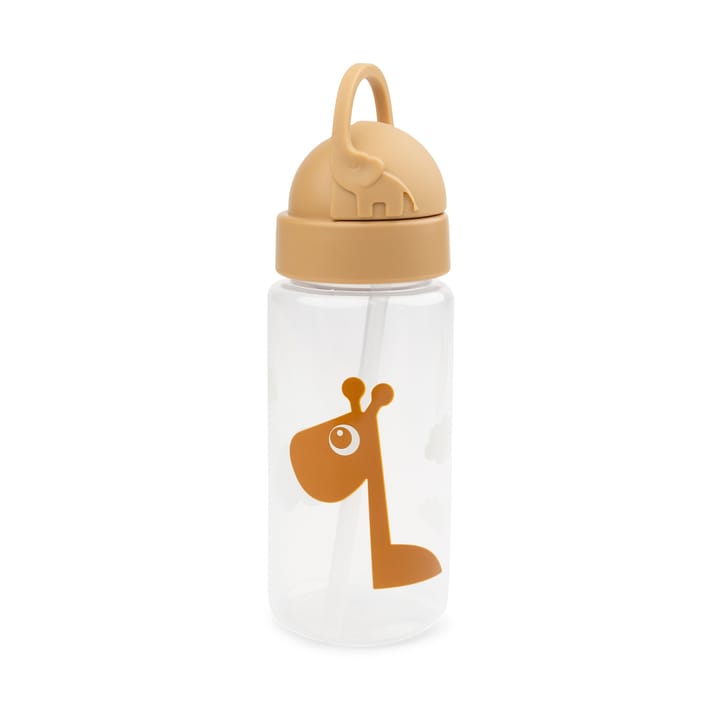 Raffi bottle with straw, Mustard Done by deer