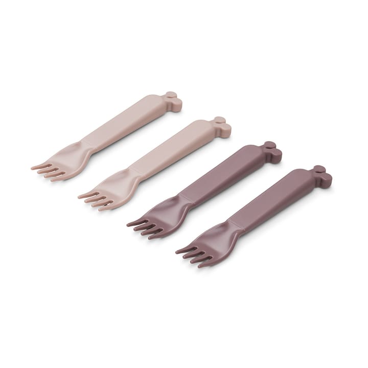 Raffi kiddish fork 4-pack, Powder Done by deer