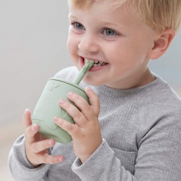 Wally mug with peekaboo straw 2-pack. - Green - Done by deer