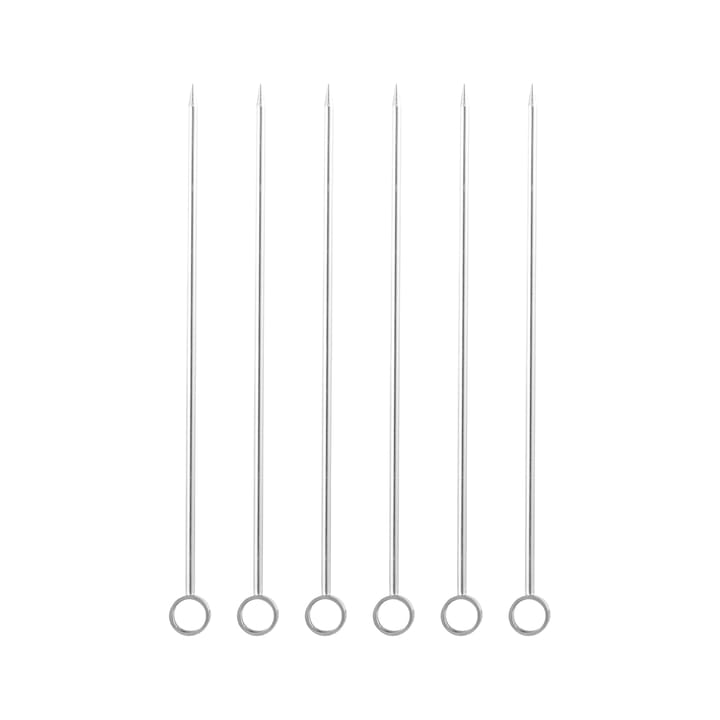 Carita cocktail sticks 6-pack, Stainless steel Dorre