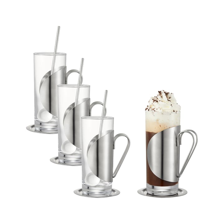 Darry irish coffee set - Glass-stainless steel - Dorre