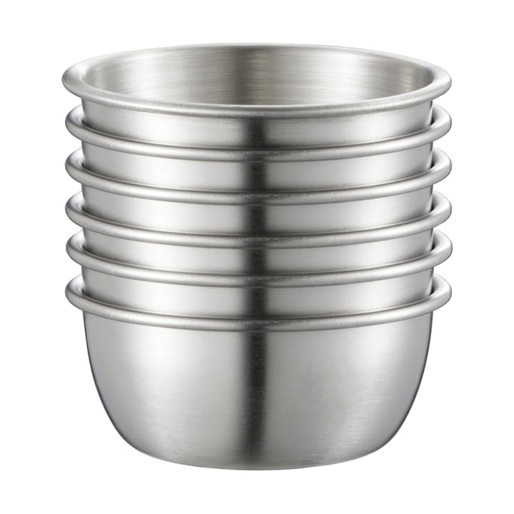 Dian dipping bowls 6-pack, Silver Dorre