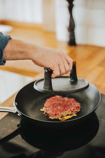 Hally hamburger press Ø17.7 cm - Cast iron-acacia - Dorre