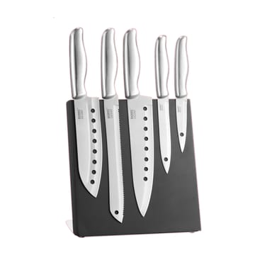 Hugo knife holder 20x23 cm - Black - Dorre