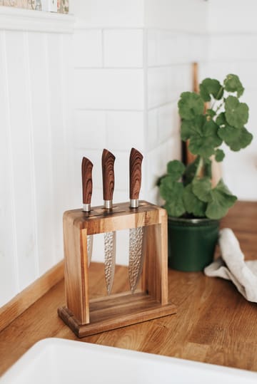 Kaira knife block 23.4 cm - Acacia wood - Dorre