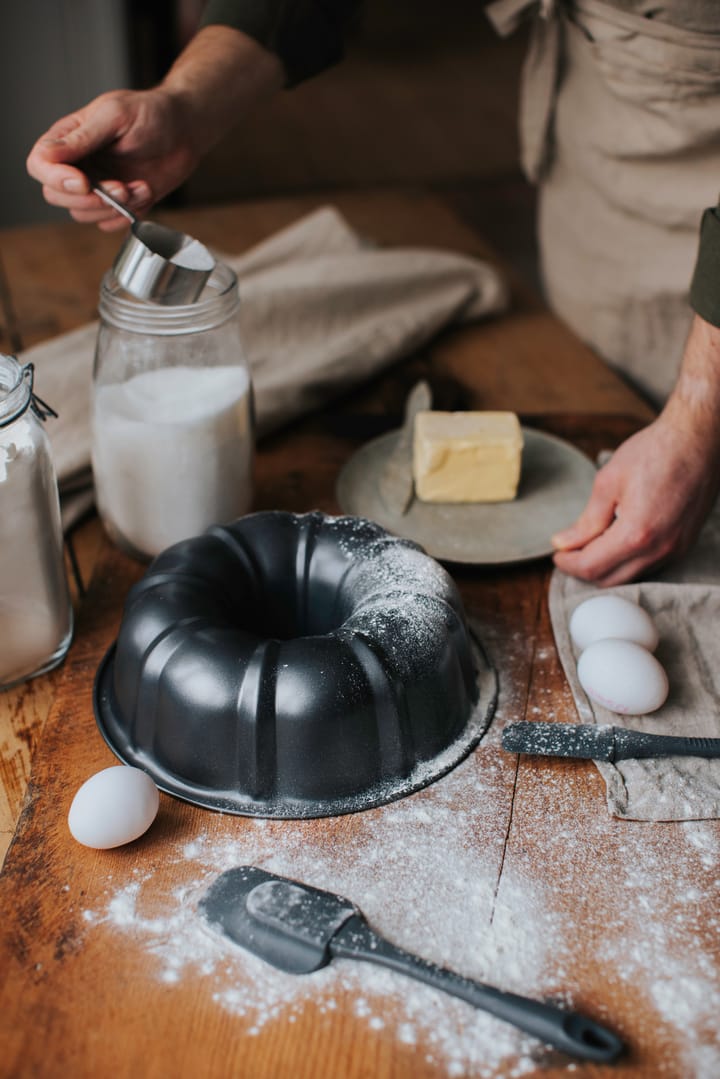 Karabo Bundt cake tin 25.5 cm, Grey-black Dorre