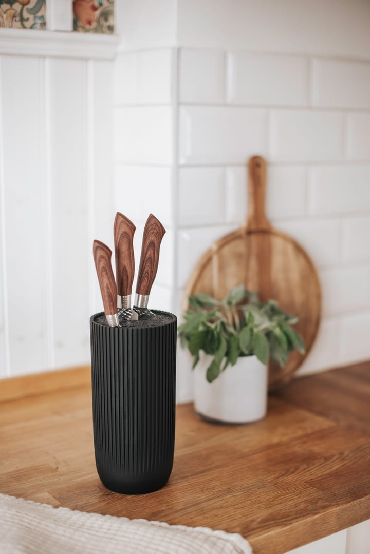 Kiki knife block 24 cm, Black Dorre