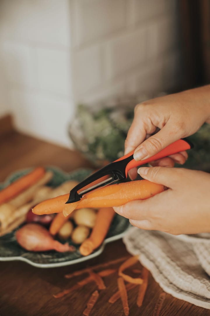 Prim potato peeler 18 cm, Grey-orange Dorre