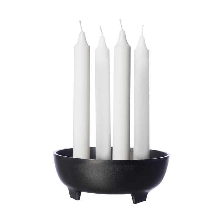 Ernst advent candle on foot Ø18 cm, Blackened aluminium ERNST