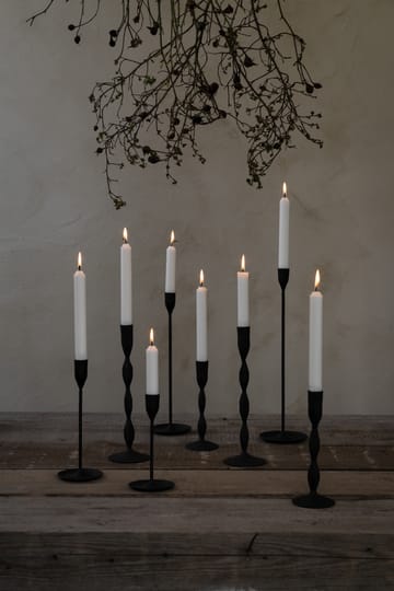 Ernst candle holder black metal - 18 cm - ERNST