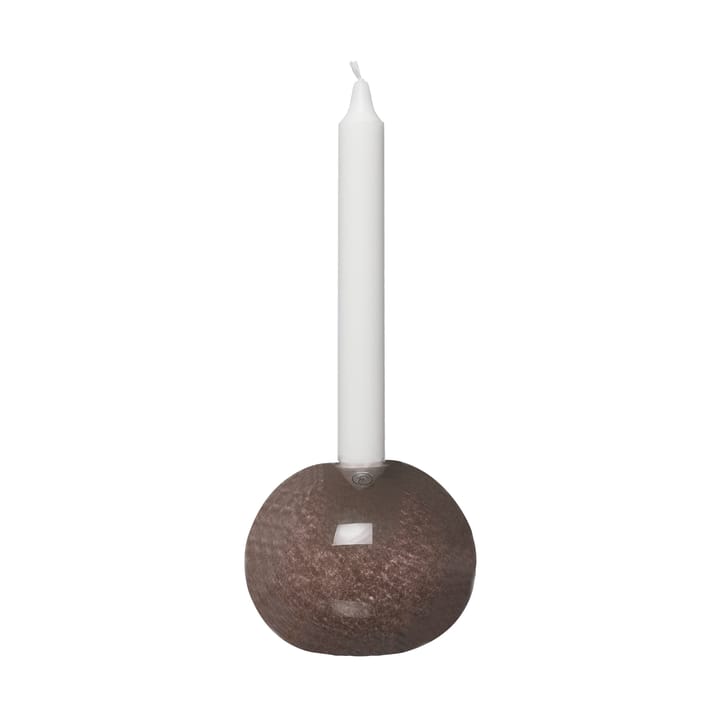 Ernst candle holder glass Ø11 cm - Brown - ERNST