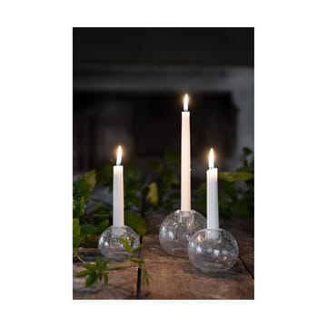 Ernst candle holder glass Ø7.5 cm - Bubbles - ERNST