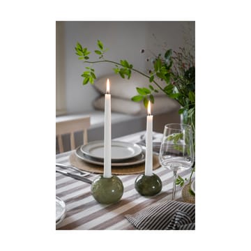 Ernst candle holder glass Ø7.5 cm - Green - ERNST