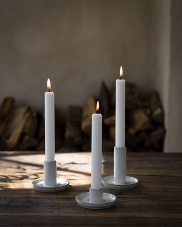 Ernst candle holder natural white - Ø9x6 cm - ERNST