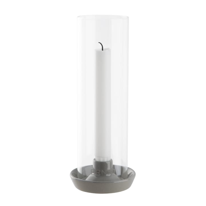 Ernst candle sticks glass cylinder - grey - ERNST