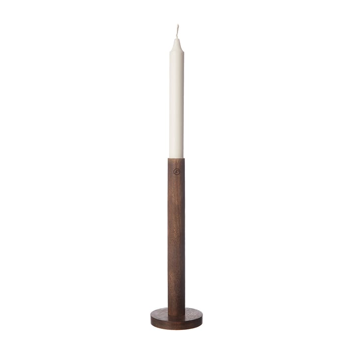 Ernst candle sticks made of wood 25 cm, Dark brown ERNST