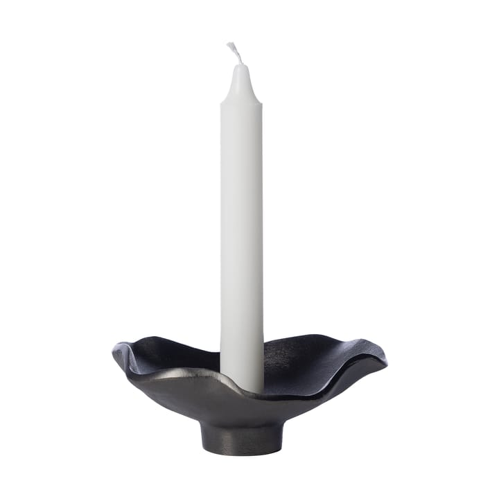 Ernst candlestick black aluminum, Ø14 cm ERNST