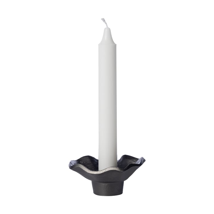 Ernst candlestick black aluminum, Ø9 cm ERNST