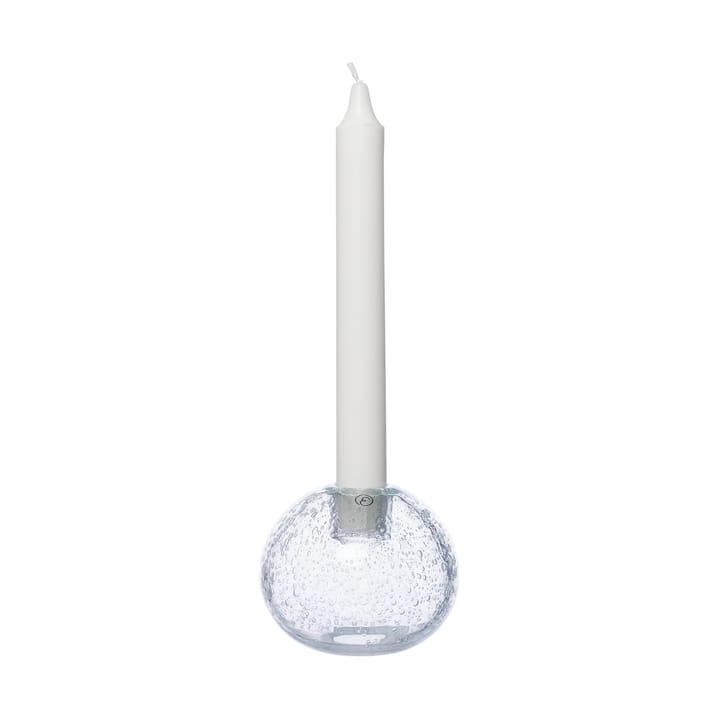 Ernst candlestick glass Ø9 cm - Bubbles - ERNST