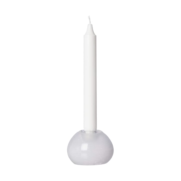 Ernst candlestick glass Ø9 cm, White ERNST