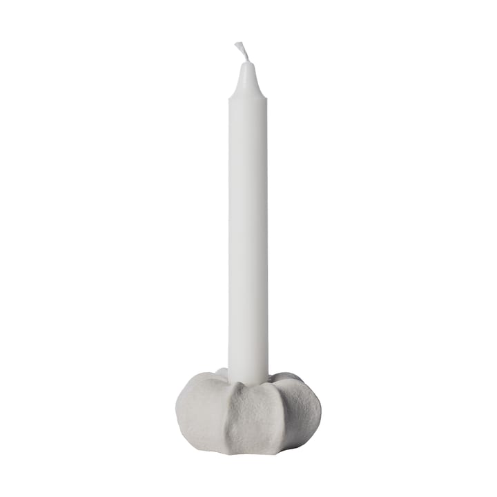 Ernst candlestick stoneware Ø7.5 cm, Natural white ERNST