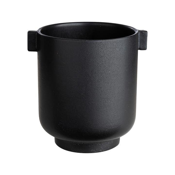 Ernst flower pot with handle black - h18 cm Ø15 cm - ERNST