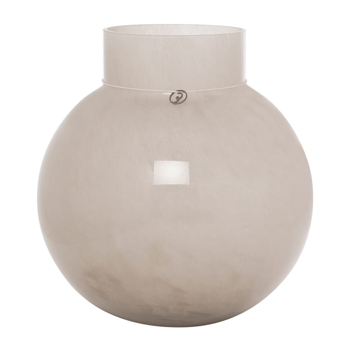 Ernst glass vase round beige, H25 cm Ø24 cm ERNST