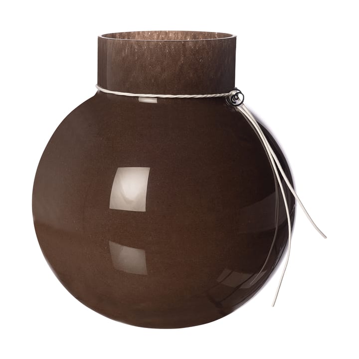 Ernst glass vase round brown, H14 cm Ø13 cm ERNST