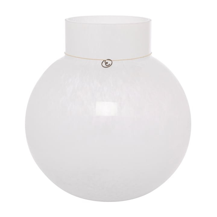 Ernst glass vase round white, H25 cm Ø24 cm ERNST