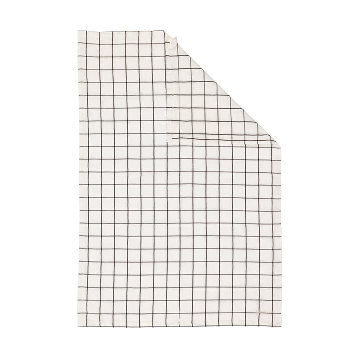 Ernst kitchen towel large checkered 47x70 cm, White-brown ERNST