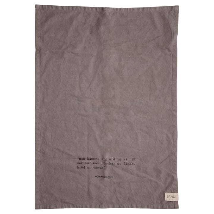 Ernst kitchen towel quote Bröd, grey ERNST