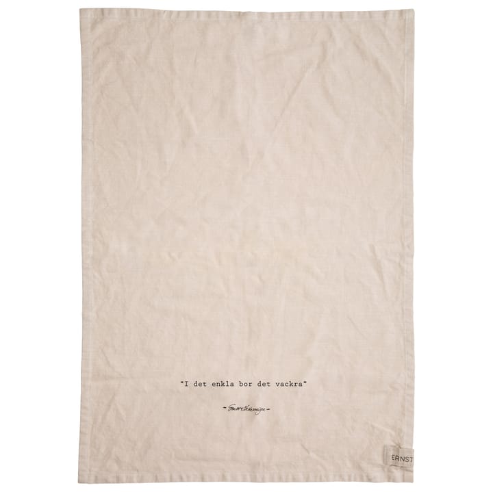 Ernst kitchen towel quote Enkla - nature - ERNST