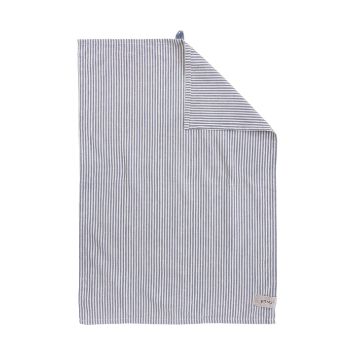 Ernst kitchen towel thin stripes 47x70 cm - Blue-beige - ERNST