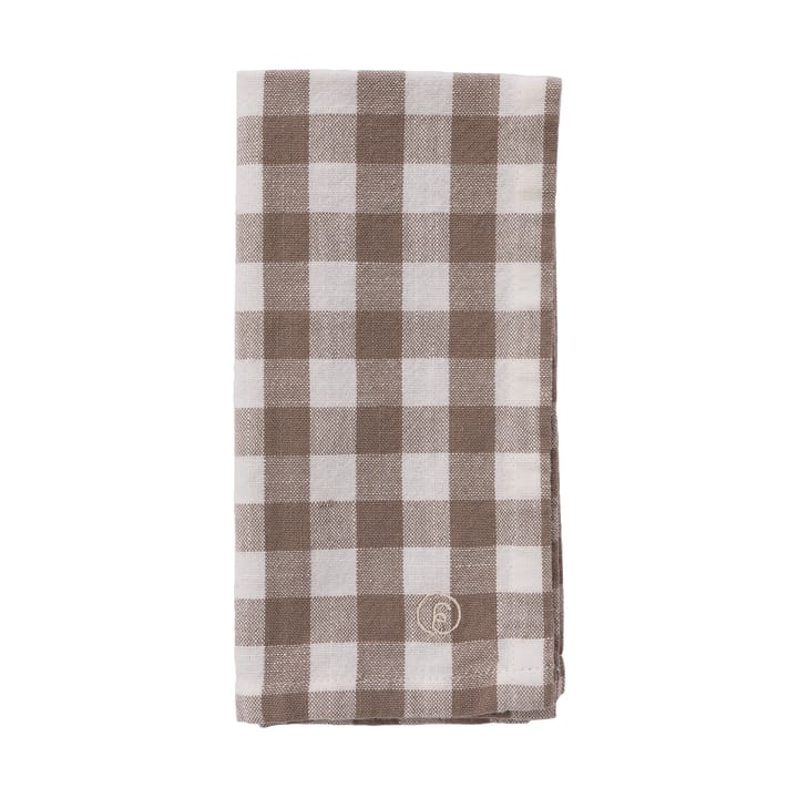 Ernst napkin checkered 40x40 cm, Mole-white ERNST