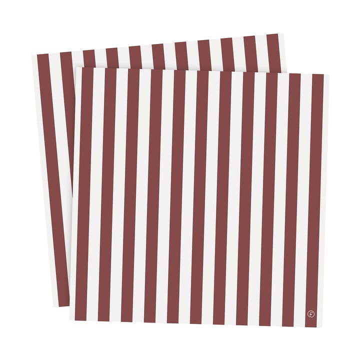 Ernst napkin striped 33x33 cm 20-pack, Red-white ERNST