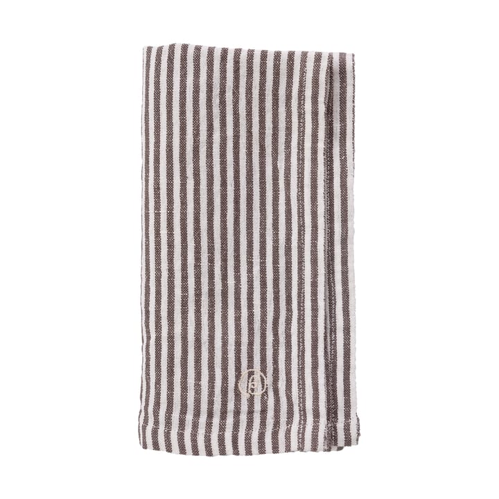 Ernst napkin thin stripes 40x40 cm, Brown-white ERNST