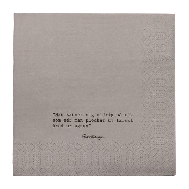 Ernst napkin with quote Bread 20-pack, Graw ERNST