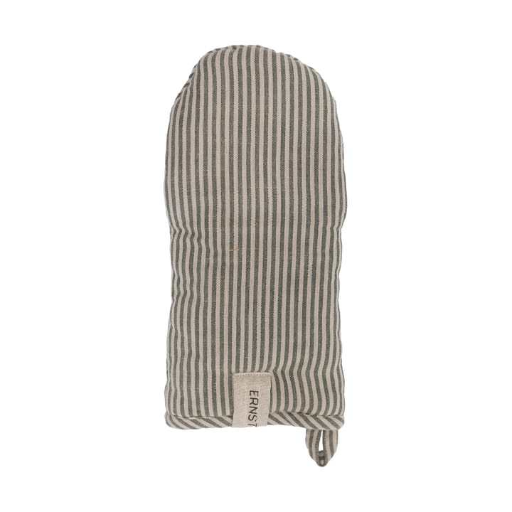 Ernst oven mitt striped, Green-beige ERNST