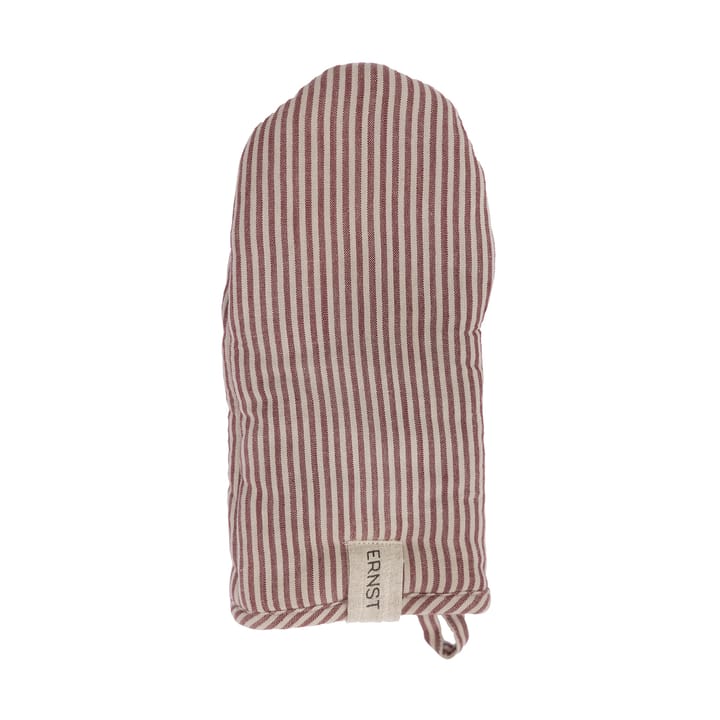 Ernst oven mitt striped, Red-beige ERNST