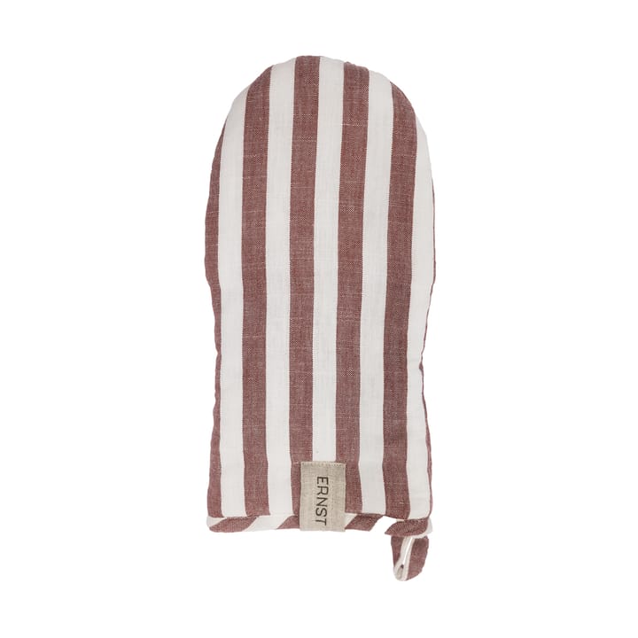 Ernst oven mitt wide stripes, Red-white ERNST