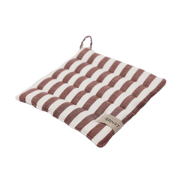 Ernst potholder wide stripes 23x25 cm, Red-white ERNST