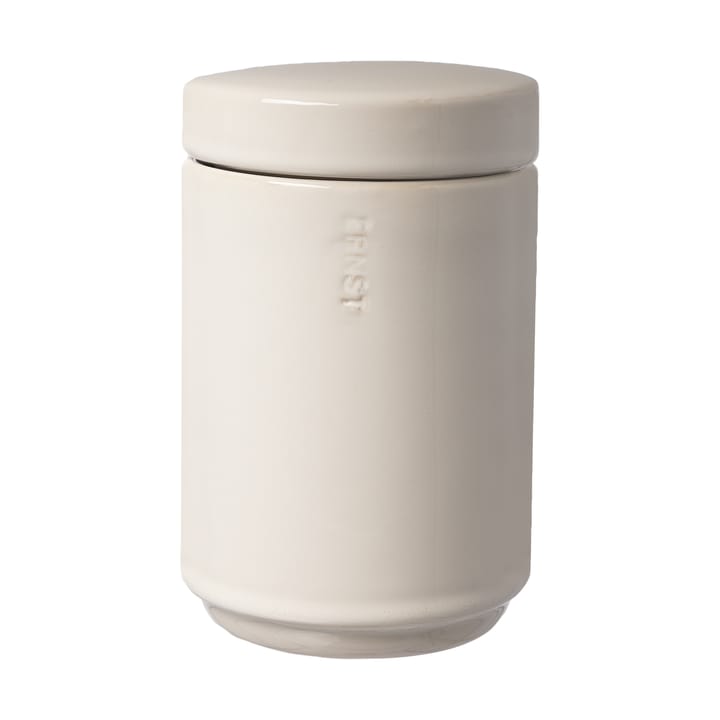 Ernst storage jar with lid 15.5 cm - Natural white - ERNST