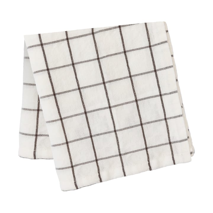 Ernst tablecloth large checkered 145x300 cm, White-brown ERNST